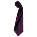 Aubergine - Front - Premier Unisex Adult Colours Satin Tie