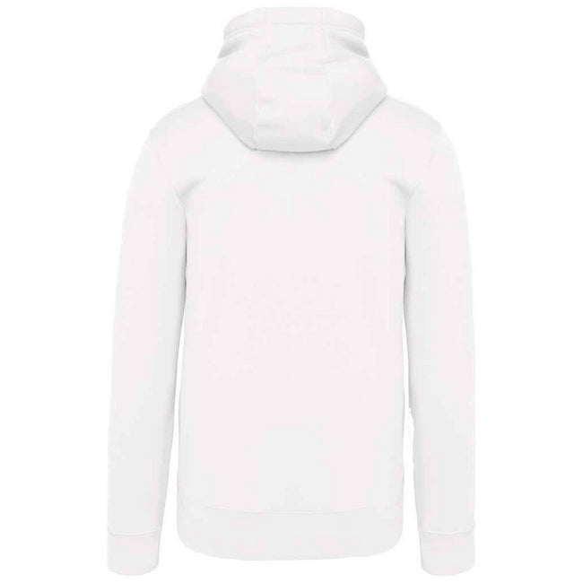 White - Back - Kariban Mens Hooded Sweatshirt
