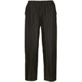 Black - Front - Portwest Mens Classic Waterproof Trousers