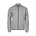 Heather Grey - Front - Tee Jays Mens Full Zip Athletic Jacket