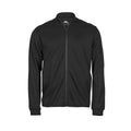Black - Front - Tee Jays Mens Full Zip Athletic Jacket