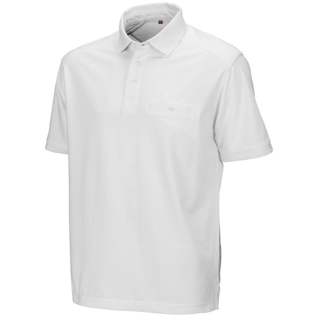 White - Front - WORK-GUARD By Result Mens Apex Pique Polo Shirt