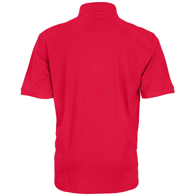 Red - Back - WORK-GUARD By Result Mens Apex Pique Polo Shirt