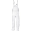 White - Front - Portwest Unisex Adult Bolton Painters Bib And Brace Overall