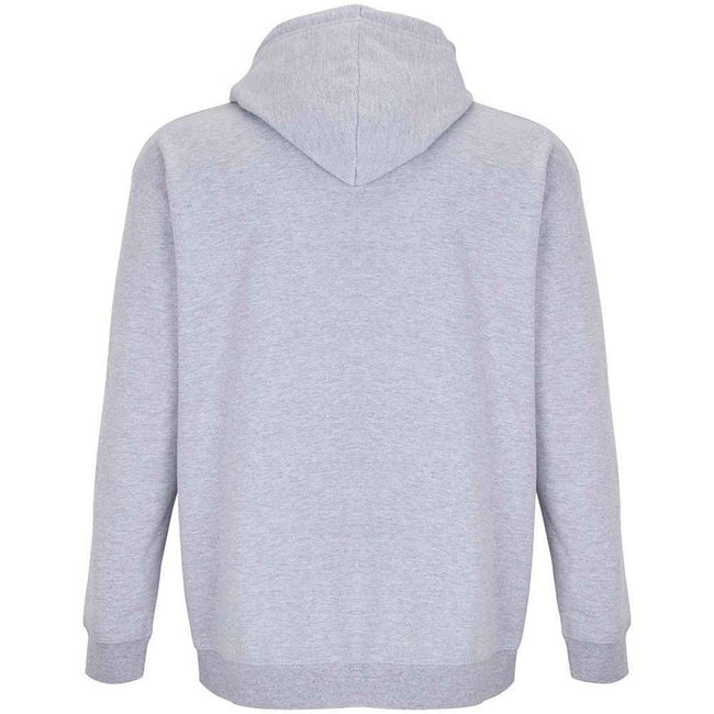Grey Marl - Back - SOLS Unisex Adult Carter Marl Full Zip Hoodie