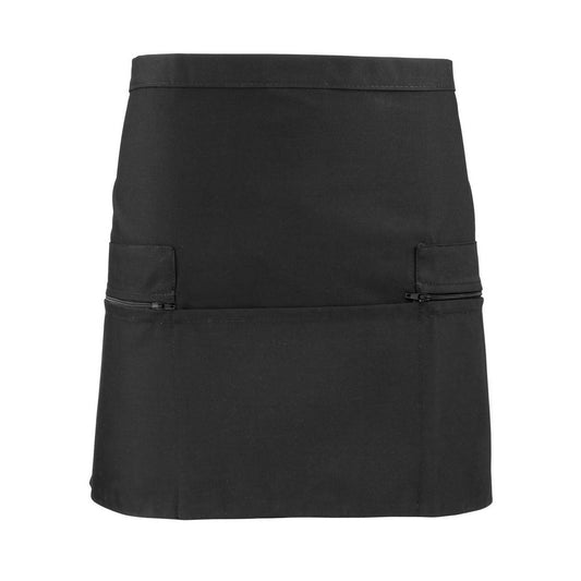 Black - Front - Premier Unisex Adult Pocket Waist Apron