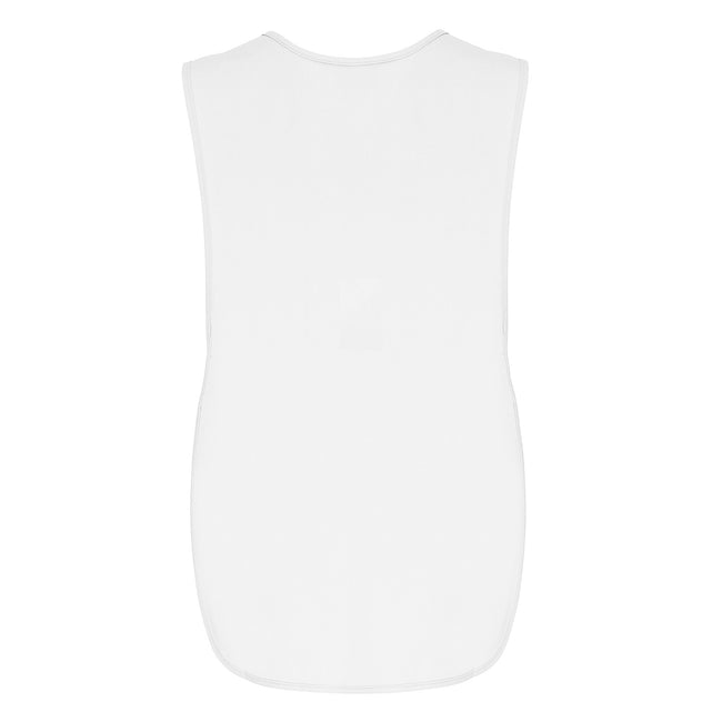 White - Back - Premier Plain Pocket Tabard
