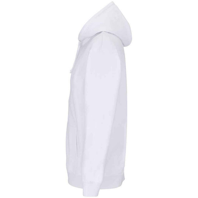 White - Side - SOLS Unisex Adult Carter Full Zip Hoodie