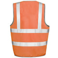 Orange - Back - SAFE-GUARD by Result Unisex Adult Hi-Vis Vest