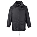 Black - Side - Portwest Unisex Adult Classic Raincoat