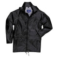 Black - Front - Portwest Unisex Adult Classic Raincoat