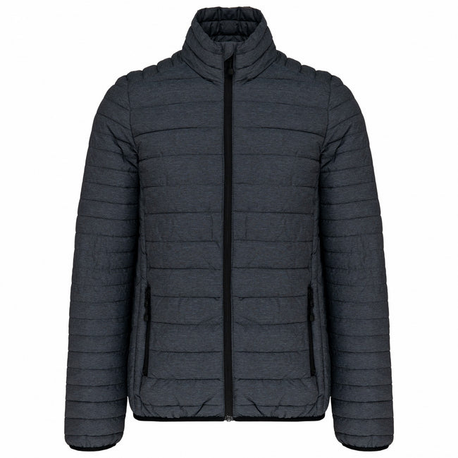 Dark Grey Marl - Front - Kariban Mens Lightweight Padded Jacket