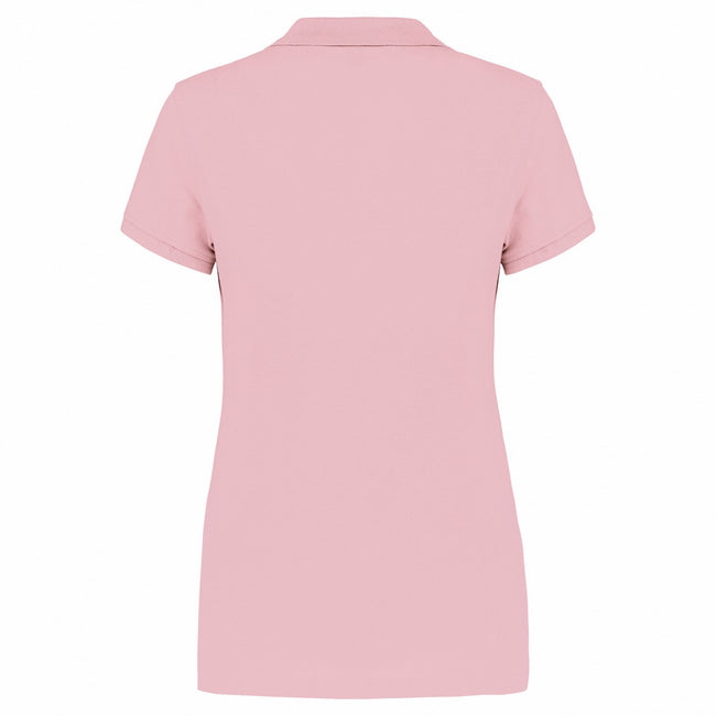 Pale Pink - Back - Kariban Womens-Ladies Pique Polo Shirt