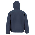 Navy - Back - Result Genuine Recycled Mens Hooded 3 Layer Printable Soft Shell Jacket