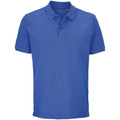 Royal Blue - Front - SOLS Unisex Adult Pegase Pique Polo Shirt