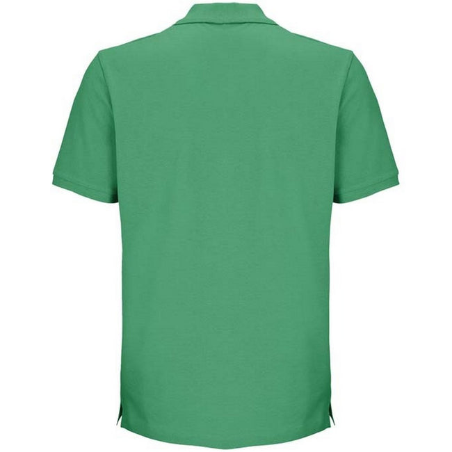 Spring Green - Back - SOLS Unisex Adult Pegase Pique Polo Shirt