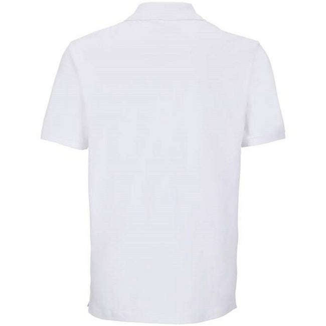 White - Back - SOLS Unisex Adult Pegase Pique Polo Shirt