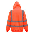 Orange - Back - Yoko Mens Hi-Vis Pullover Hoodie