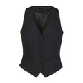 Black - Front - Brook Taverner Womens-Ladies One Luna Tailored Waistcoat