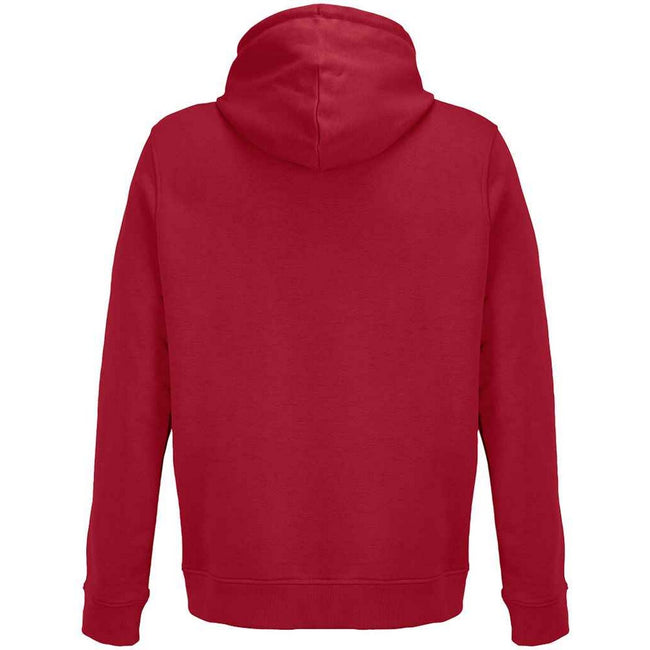 Folk Red - Back - SOLS Unisex Adult Constellation Hoodie