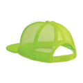 Lime Green-White - Back - Beechfield Childrens-Kids Vintage Snapback Trucker Cap
