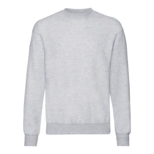Heather Grey - Front - Fruit of the Loom Unisex Adult Classic Drop Shoulder Sweatshirt