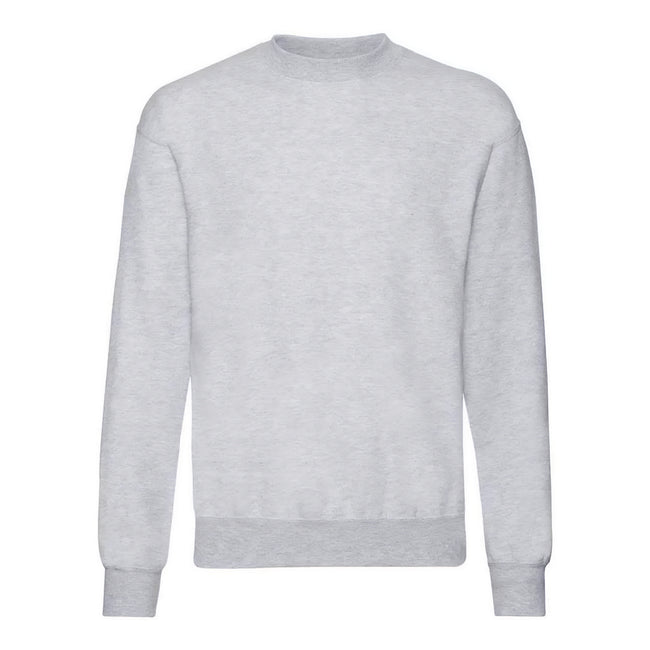 Heather Grey - Front - Fruit of the Loom Unisex Adult Classic Drop Shoulder Sweatshirt
