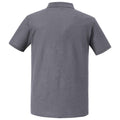 Convoy Grey - Back - Russell Mens Authentic Eco Piqué Polo Shirt