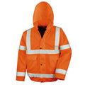 Fluorescent Orange - Front - Result Core Unisex Adult Hi-Vis Safety Blouson Jacket