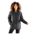 Black - Side - Result Genuine Recycled Unisex Adult Hooded Padded Parka