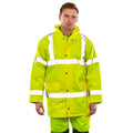 Fluorescent Yellow - Side - Result Core Unisex Adult Motorway Hi-Vis Coat