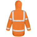 Fluorescent Orange - Back - Result Core Unisex Adult Motorway Hi-Vis Coat