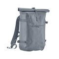 Blue Grey - Front - Quadra Tailored Luxe Roll Top Backpack