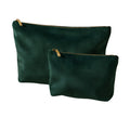 Dark Emerald - Back - Bagbase Velvet Accessory Bag