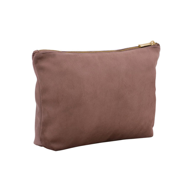 Rose Quartz - Back - Bagbase Velvet Accessory Bag