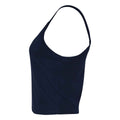 Solid Navy Blend - Side - Bella + Canvas Womens-Ladies Micro-Rib Spaghetti Strap Tank Top