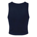 Solid Navy - Back - Bella + Canvas Womens-Ladies Micro-Rib Racer Tank Top