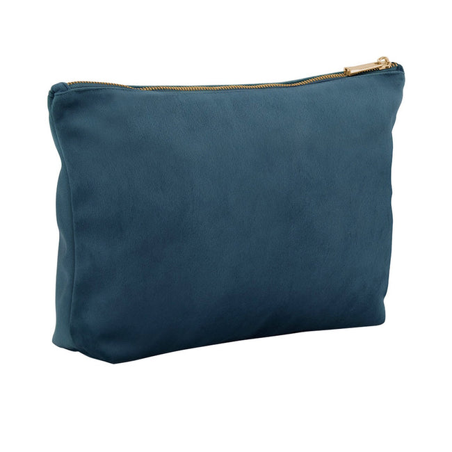 Blue Topaz - Back - Bagbase Plain Velvet Accessory Bag