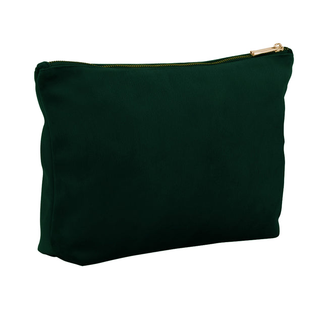 Dark Emerald - Back - Bagbase Plain Velvet Accessory Bag