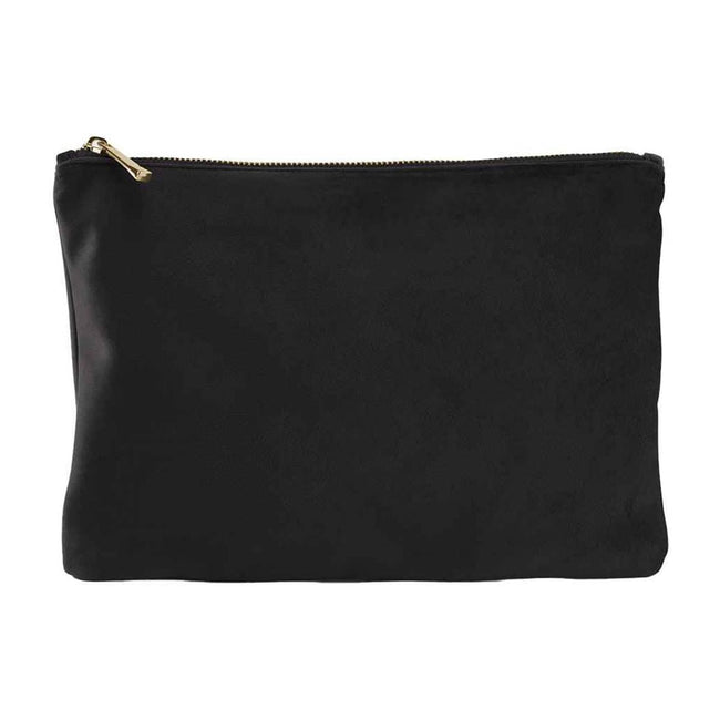 Black Onyx - Front - Bagbase Plain Velvet Accessory Bag