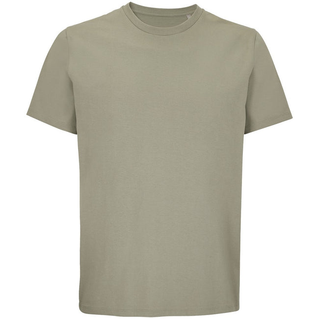 Khaki Green - Front - SOLS Unisex Adult Legend Organic T-Shirt