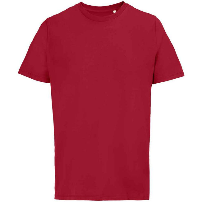 Folk Red - Front - SOLS Unisex Adult Legend Organic T-Shirt