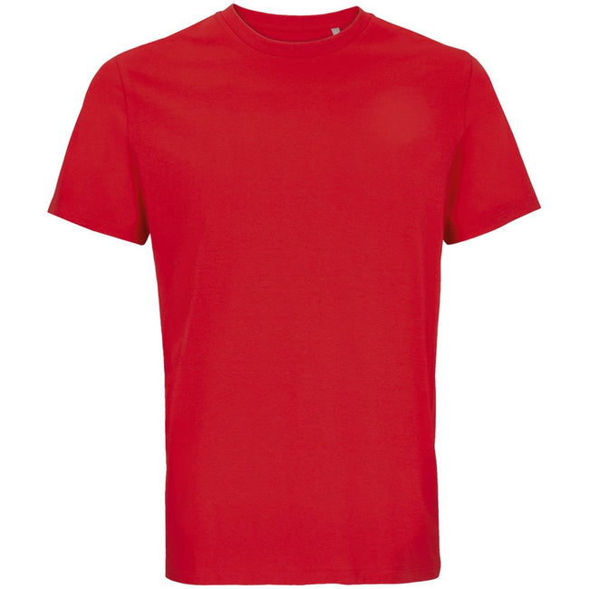Bright Red - Front - SOLS Unisex Adult Legend Organic T-Shirt