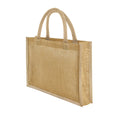 Natural - Back - Westford Mill Midi Starched Jute 14L Tote Bag