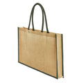Natural-Olive Green - Back - Westford Mill Classic Shopper Bag