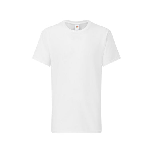 White - Front - Fruit of the Loom Childrens-Kids Iconic 195 Premium T-Shirt