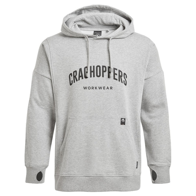 Soft Grey Marl - Front - Craghoppers Mens Workwear Oulston Hoodie