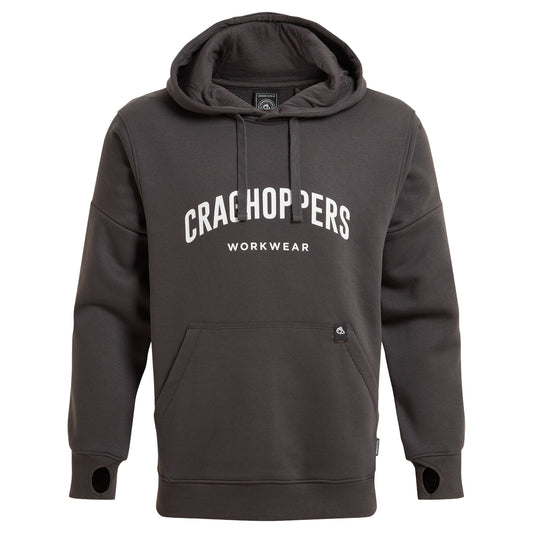Carbon Grey - Front - Craghoppers Mens Workwear Oulston Hoodie