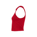 Solid Red - Back - Bella + Canvas Womens-Ladies Micro-Rib Racer Tank Top