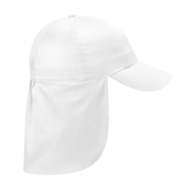 White - Front - Beechfield Childrens-Kids Legionnaire Hat